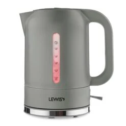 Lewis's Manhattan Jug Kettle 1.7L 3KW - Grey