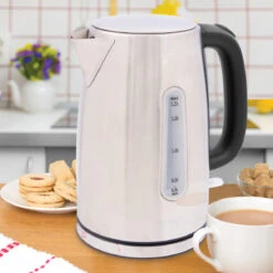 Quest 1.7L 3KW Stainless Steel Jug Kettle - Silver 25 Quest 1.7L 3KW Stainless Steel Jug Kettle - Silver -Tower Store 4327530 12