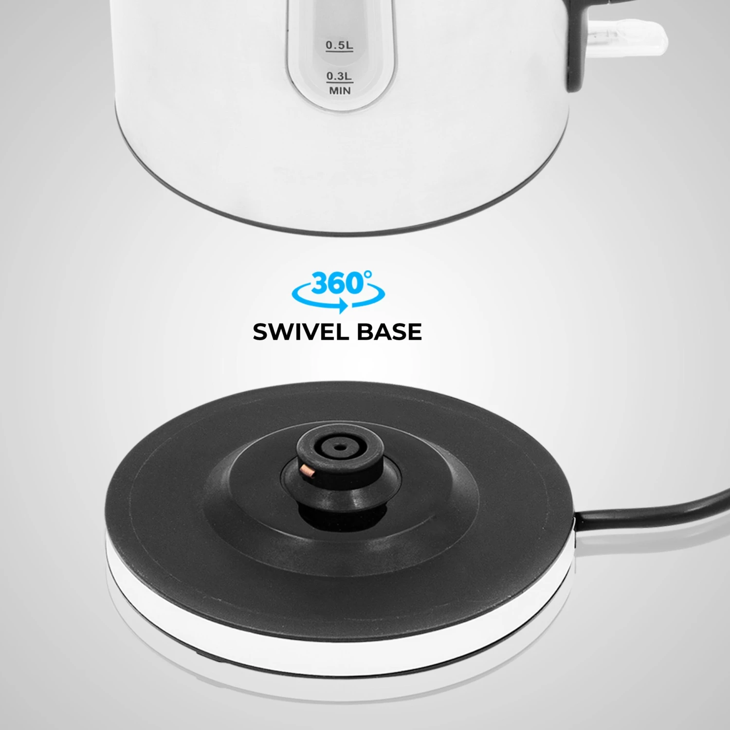 Quest 1.7L 3KW Stainless Steel Jug Kettle - Silver 9 Quest 1.7L 3KW Stainless Steel Jug Kettle - Silver - Image 9