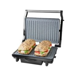 Quest Deluxe Health Grill & Panini Press Marble Coated - Silver -Tower Store 4329633 3