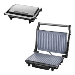 Quest Deluxe Health Grill & Panini Press Marble Coated - Silver -Tower Store 4329633 5