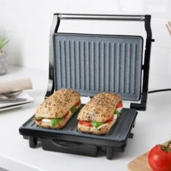 Quest Deluxe Health Grill & Panini Press Marble Coated - Silver -Tower Store 4329633 6