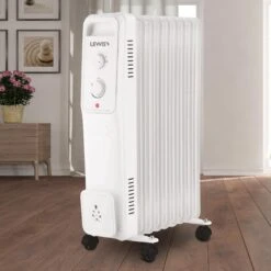 Lewis's Oil Filled Radiator 9 Fin - 2000w White 7 Lewis's Oil Filled Radiator 9 Fin - 2000w White -Tower Store 4340294 9 fin Oil filled radiator lifestyle 2000x2000 1