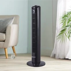 Lewis's 32 Inch Tower Fan - Black -Tower Store 4509714 LEWIS s 32 inch TOWER FAN 2000 x 2000 2