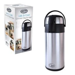 Quest Hot & Cold Drinks Dispenser 5L - Silver -Tower Store 4723844 Quest Hot Cold Drinks Dispenser 5L Silver 2