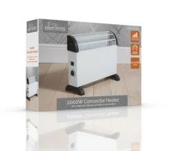 Fine Elements Convector Heater 2000w White -Tower Store 4752394