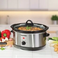 Daewoo Slow Cooker 3.5L - Stainless Steel -Tower Store 48546541