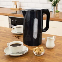 Quest Jug Kettle 1.5 Litre Fast Boil - Black -Tower Store 4921660 Quest 1 15