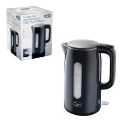 Quest Jug Kettle 1.5 Litre Fast Boil - Black -Tower Store 4921660 Quest 1 2