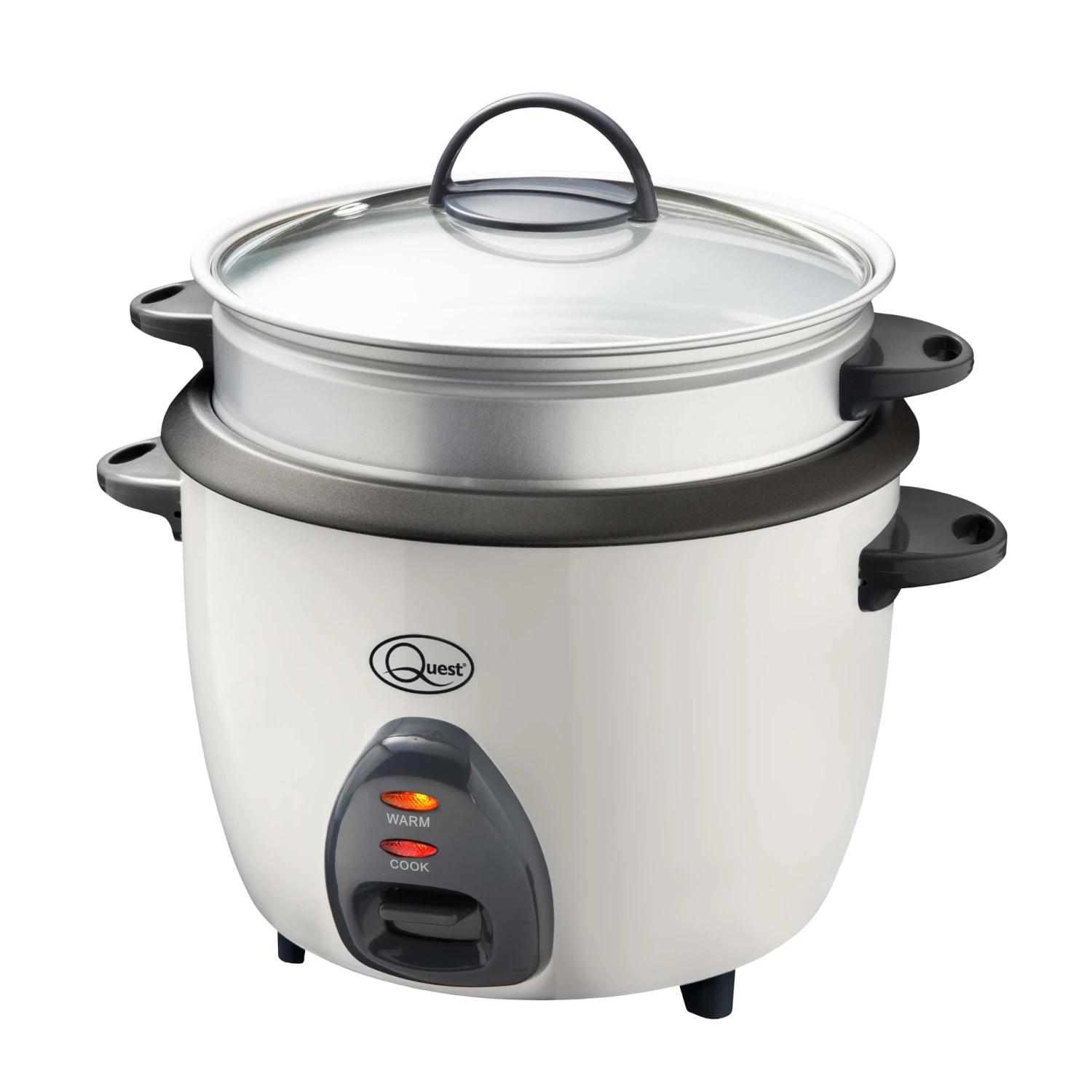 Quest Rice Cooker & Steamer 1.5L - Silver 1 Quest Rice Cooker & Steamer 1.5L - Silver