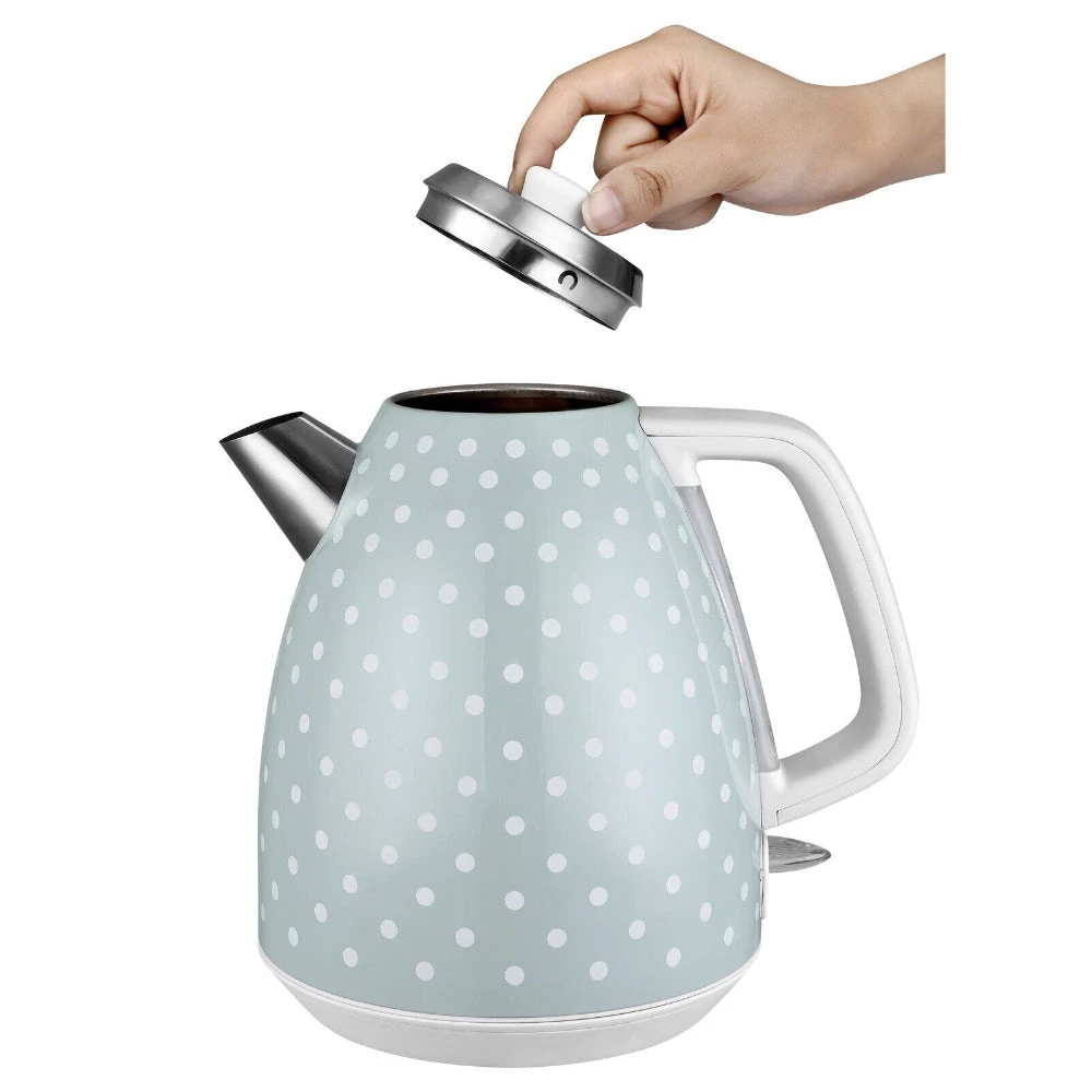 Kalorik Vintage Polkadot Kettle 3000w 1.7L - Shutter Green 3 Kalorik Vintage Polkadot Kettle 3000w 1.7L - Shutter Green - Image 3