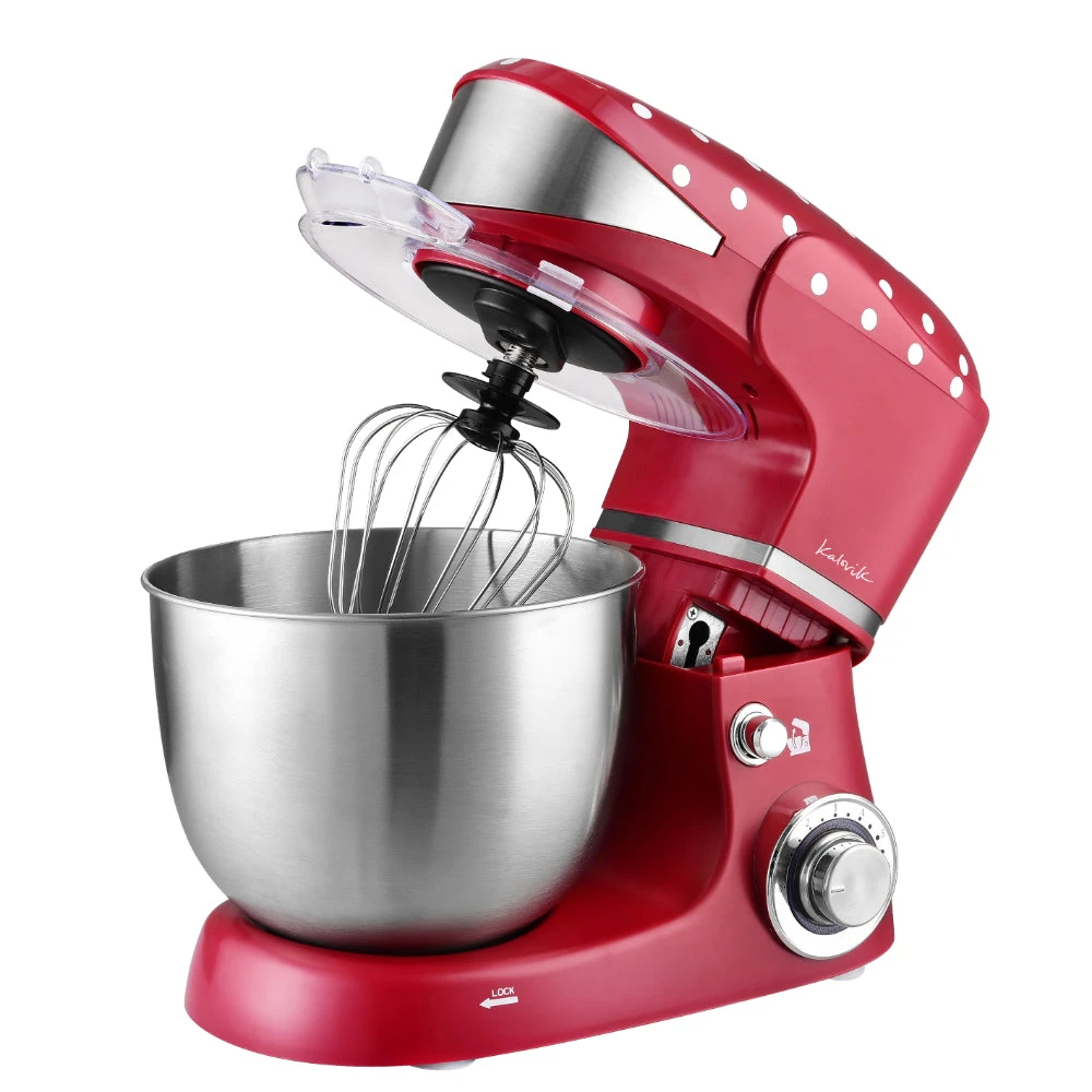 Kalorik Vintage Polkadot Stand Mixer 1000W 5L - Red & White 1 Kalorik Vintage Polkadot Stand Mixer 1000W 5L - Red & White