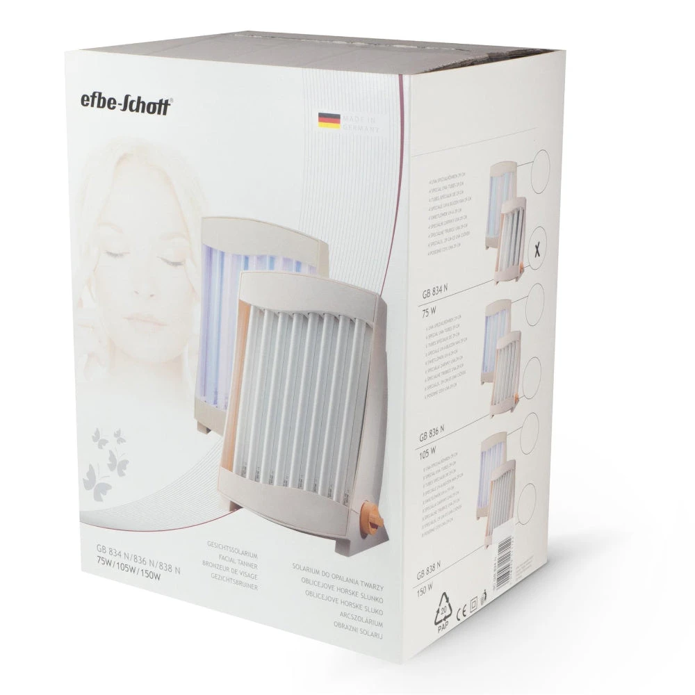 Efbe Schott Face Tanner With 4 UV-A Tubes - White 2 Efbe Schott Face Tanner With 4 UV-A Tubes - White - Image 2