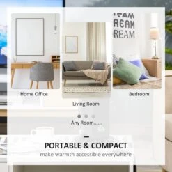 HOMCOM Portable Oscillating Ceramic Space Heater W/ Over Heating & Tip-over Protection -Tower Store 54a2a7c023a06f1d89aaa2ef9363db7b f525ce3f 1bb1 487b afc1 118447ae6e23