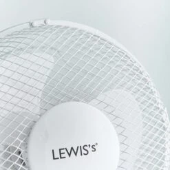 Lewis's 9 Inch Desk Fan - White -Tower Store 61n9FA6DEKS. AC SL1500
