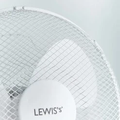 Lewis's 12 Inch Tabletop Desk Fan - White -Tower Store 71STQAFmn7S. AC SL1500