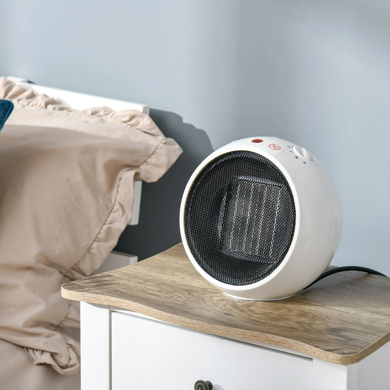 HOMCOM Small Space Heater, Ceramic Heater W/ 3 Heating Mode Adjustable Temperature 10 HOMCOM Small Space Heater, Ceramic Heater W/ 3 Heating Mode Adjustable Temperature - Image 10