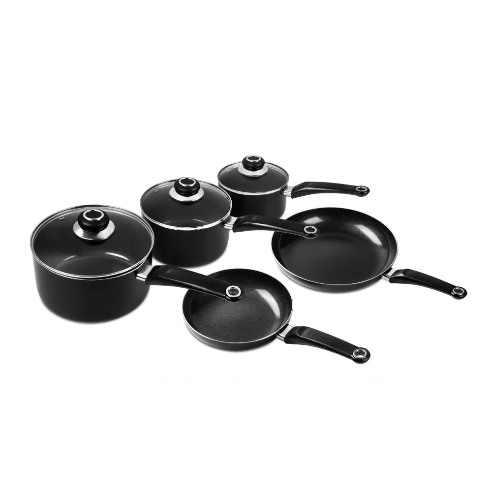 Morphy Richards Equip 14 Piece Pan & Tools Set - Black 2 Morphy Richards Equip 14 Piece Pan & Tools Set - Black - Image 2