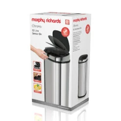 Morphy Richards Square Sensor Bin 50L - Steel -Tower Store 971519 11