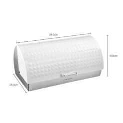 Morphy Richards Dimensions Roll Top Bread Bin - White -Tower Store 978051 09