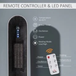 Ceramic Space Heater Indoor Tower Heater With 45 Degree Oscillation Remote Control 24H Timer Tip-Over & Overheating Protection 1200W/2000W PTC Portable Oscillating -Tower Store 9a10b877b791c93820a9606dded3f1dc 6c77643b bf8e 4887 8f0c d1d712f6040a