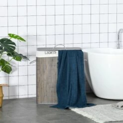 HOMCOM Laundry Hamper -Tower Store AQedcc17dc554b6e4 424de5ea 2a17 441d a4e6 a0cf35fe09c2