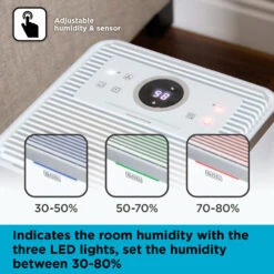 Black & Decker Black+Decker Dehumidifier 12L - White -Tower Store BXEH60003GB 05