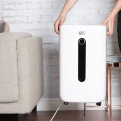 Black & Decker Black+Decker Dehumidifier 20L - White -Tower Store BXEH60004GB 06