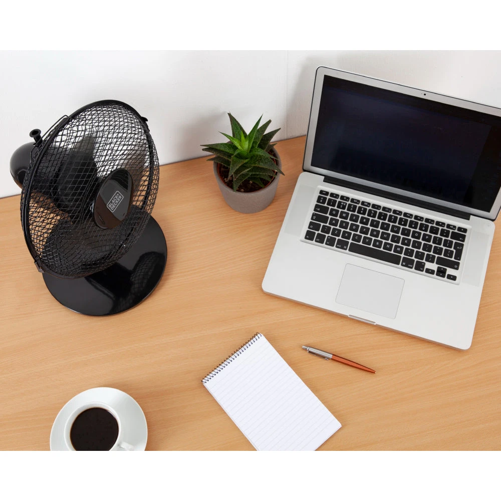 Black & Decker Black+Decker Pedestal Fan With Stand 9" - Black 2 Black & Decker Black+Decker Pedestal Fan With Stand 9" - Black - Image 2