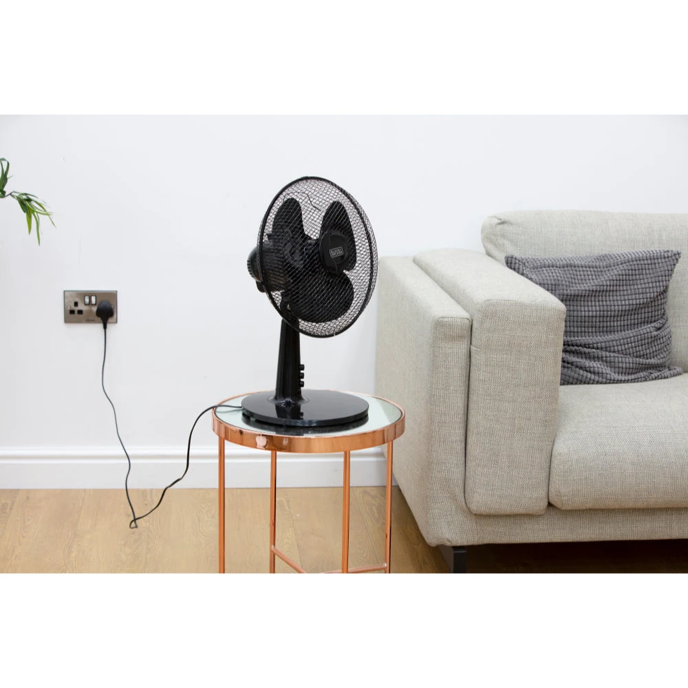 Black & Decker Black+Decker Pedestal Fan With Stand 9" - Black 5 Black & Decker Black+Decker Pedestal Fan With Stand 9" - Black - Image 5