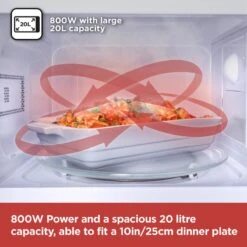 Black & Decker Black+Decker Manual Microwave 800w 20L - Black -Tower Store BXMZ24039GB 03