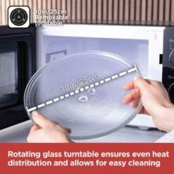 Black & Decker Black+Decker Manual Microwave 800w 20L - Black -Tower Store BXMZ24039GB 05