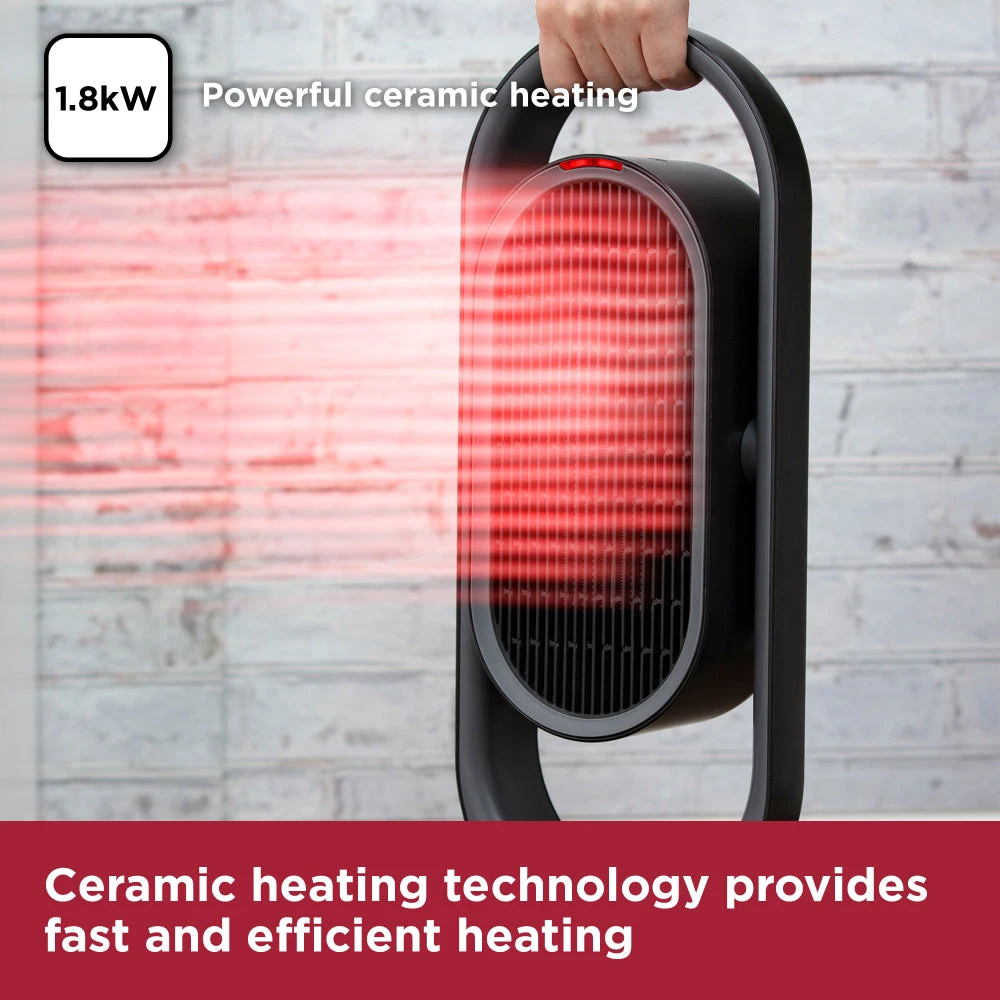 Black & Decker Black+Decker Ceramic Heater 1.8KW - Black 7 Black & Decker Black+Decker Ceramic Heater 1.8KW - Black - Image 7
