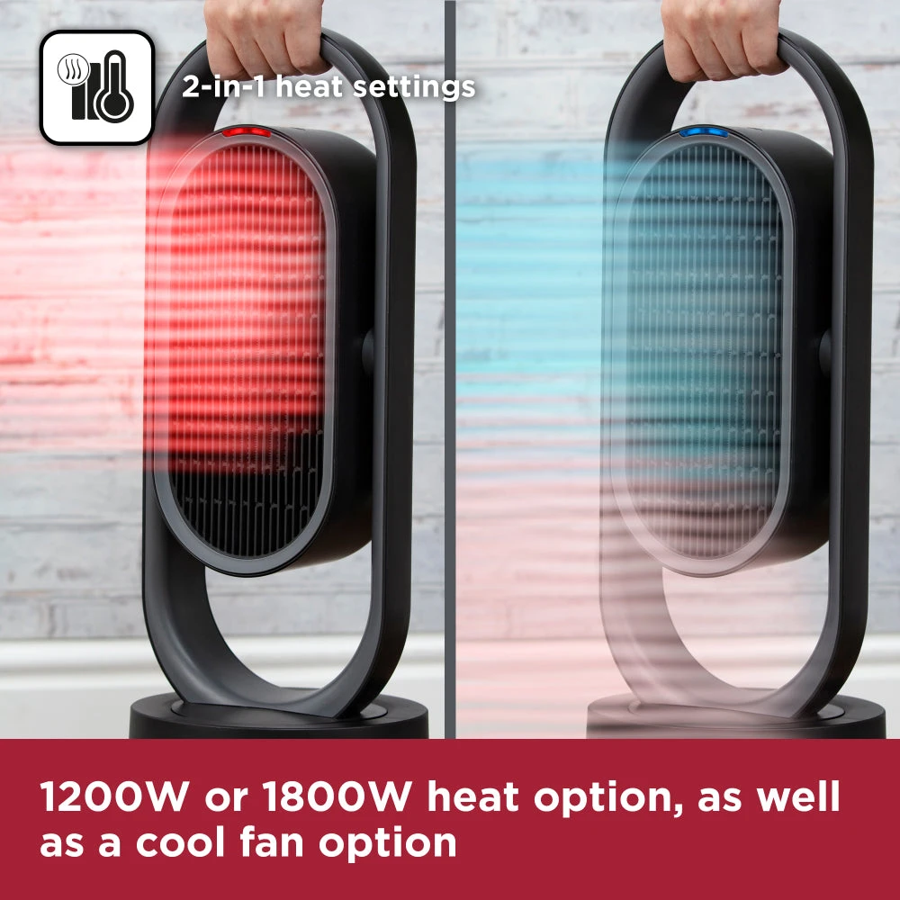 Black & Decker Black+Decker Ceramic Heater 1.8KW - Black 5 Black & Decker Black+Decker Ceramic Heater 1.8KW - Black - Image 5