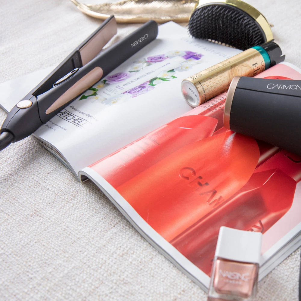 Carmen Noir Ceramic Hair Straightener - Black 3 Carmen Noir Ceramic Hair Straightener - Black - Image 3