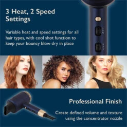 Carmen Gift Set Hair Dryer & Straightener - Midnight Blue -Tower Store C81127BC 04