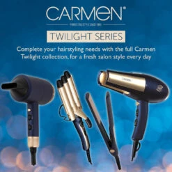 Carmen Gift Set Hair Dryer & Straightener - Midnight Blue -Tower Store C81127BC 09