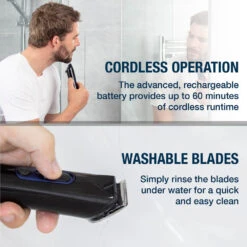 Carmen Men's Signature Trimmer Set - Blue -Tower Store C81139 06