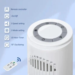 HOMCOM Tower Fan 30'' Freestanding - White 11 HOMCOM Tower Fan 30'' Freestanding - White -Tower Store FXna0917f68a084ac jpg