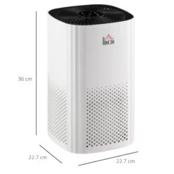 HOMCOM Air Purifier - White -Tower Store GlPa1218174837bd2 jpg