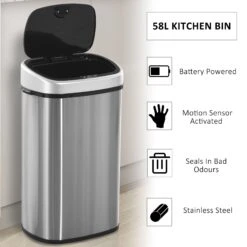 HOMCOM Sensor Trash Bin 11 HOMCOM Sensor Trash Bin -Tower Store LPGbe517dc40b2562 d57f831f df8b 4fba 94f3 9ad98f45bbb9