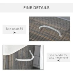 HOMCOM Laundry Hamper -Tower Store Lez59217dc554b6e4 acff8641 af4b 45b0 84e1 239cf04d6a51