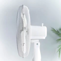 Lewis's 16 Inch Standing Pedestal Fan - White -Tower Store MicrosoftTeams image 735