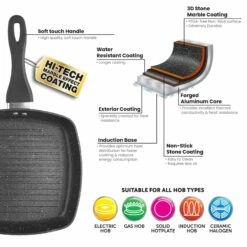 Lewis's Sovereign Stone 25cm Griddle Pan -Tower Store MicrosoftTeams image 910