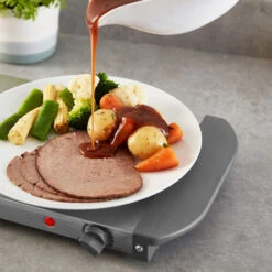 Tower Presto Buffet Server 3 Tray - Stainless Steel -Tower Store PT16021GRY 12