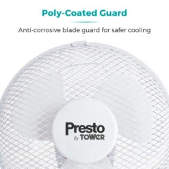 Tower Presto Desk Fan 9" - White -Tower Store PT600001 07