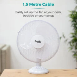 Tower Presto Desk Fan 12" - White -Tower Store PT600002 07