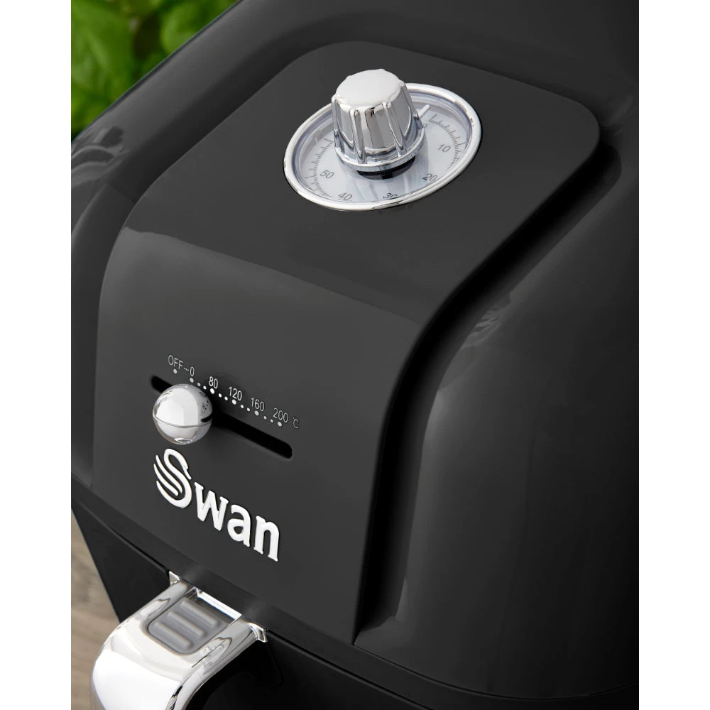 Swan Retro Air Fryer Manual 6L - Black 7 Swan Retro Air Fryer Manual 6L - Black - Image 7