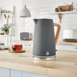 Swan Nordic Cordless Kettle 1.7L - Grey -Tower Store SK14610GRYN LIFESTYLE 11