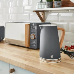Swan Nordic Cordless Kettle 1.7L - Grey -Tower Store SK14610GRYN LIFESTYLE 12
